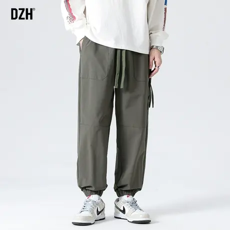 男士高街裤子男小众设计感休闲裤宽松束脚裤2023年新款男裤春夏款商品大图