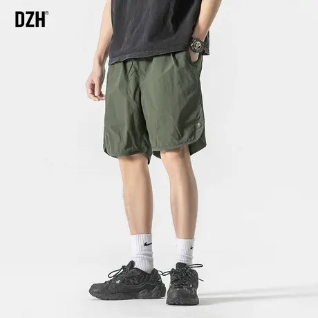 男士冰丝短裤男款夏季潮牌宽松休闲五分裤速干裤子2023新款半截裤商品大图