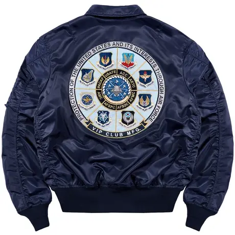 VIP美式复古ma1飞行员夹克男大码宽松翻领外套刺绣空军飞行服潮牌商品大图