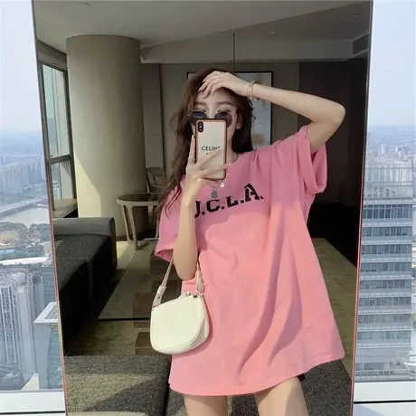 设计感短袖t恤女夏季2021宽松韩版潮牌ins原宿风chic港味半袖上衣商品大图