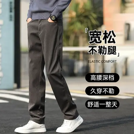 灯芯绒裤子男秋款宽松直筒裤中年男士休闲裤秋季爸爸裤子大码男裤商品大图