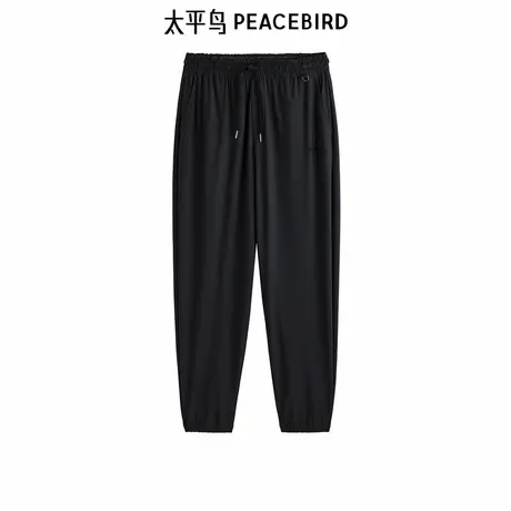 太平鸟男装锤形束脚休闲裤新时尚长裤B1GME2426图片