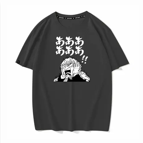 动漫鬼灭之刃 祢豆子炭治郎纯棉宽松圆领夏季短袖T恤男半袖打底衫图片