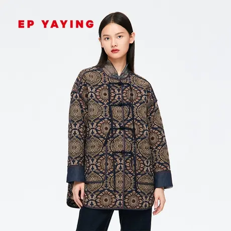 [雅莹国风 民族系列] 复古盘扣刺绣图腾夹克外套春 商场同款1298Z商品大图