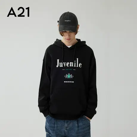 【重磅卫衣】A21男装宽松连帽情侣衣服秋季纯棉长袖上衣男士外套商品大图