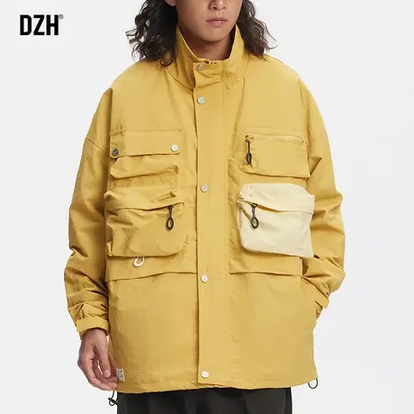 男士机能多口袋外套男春季工装风2024新款日系休闲夹克设计感上衣商品大图