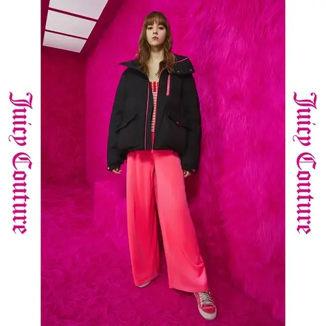 Juicy Couture橘滋初秋冬新款隐藏浪漫撞色扣女式羽绒服商品大图