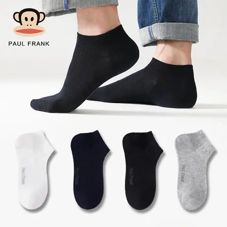 大嘴猴短筒袜子男士短袜夏季薄款不掉跟抗菌防臭吸汗男生船袜夏天商品大图