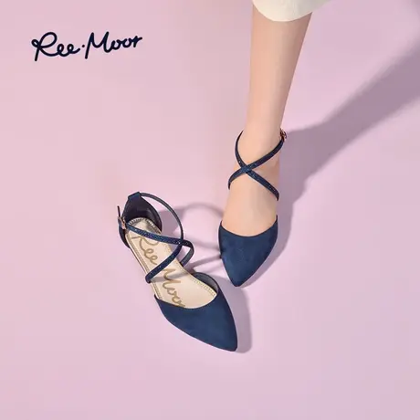 reemoor睿慕2023新款夏季包头仙女风气质平底鞋法式尖头凉鞋女鞋商品大图
