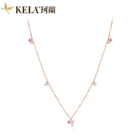 【满天星】珂兰钻石旗舰店18K金钻石项链套链钻石手链钻石耳饰zs图片