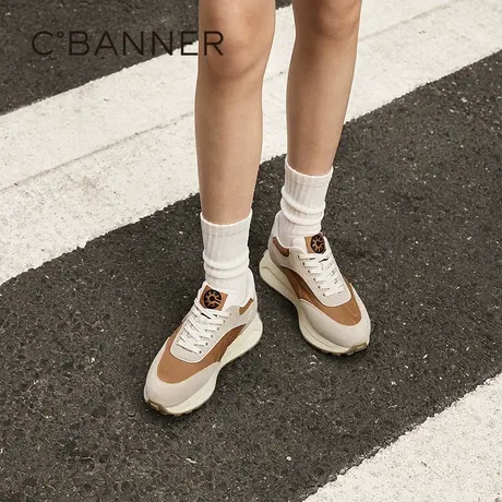 【Chic°主题款】千百度户外缓震厚底休闲鞋女春季百搭新款运动鞋图片