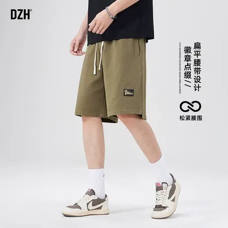 男士美式透气冰丝短裤男夏外穿2025新款夏季五分裤宽松运动裤潮牌商品大图