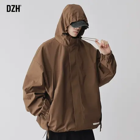 男生连帽冲锋衣男款2023年新款休闲夹克潮牌外套男春秋款潮高级感商品大图