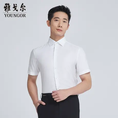 【商场同款】雅戈尔男士短袖衬衫夏季新款官方商务休闲衬衫S3594商品大图