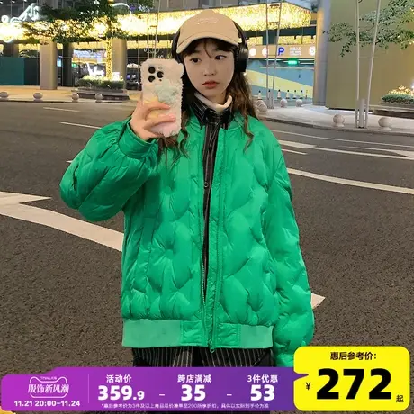 唐狮羽绒服女轻薄款2023新款短款上衣冬季高级感炸街小个子外套潮图片