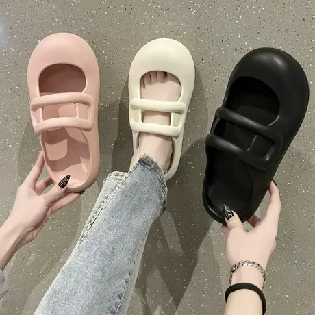 半拖鞋女外穿时尚2024新款夏季网红爆款包头拖鞋韩版室内居家防滑商品大图