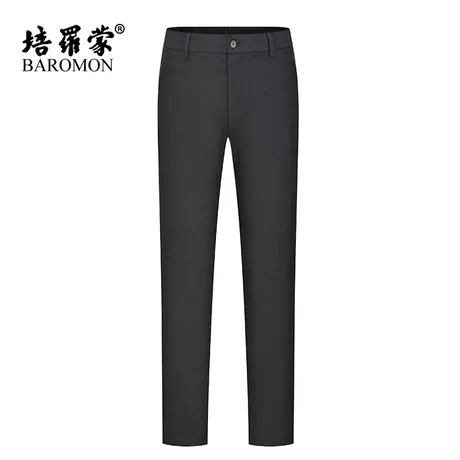 BAROMON/培罗蒙2024春季新款商务西裤男士灰色直筒修身长裤休闲裤商品大图