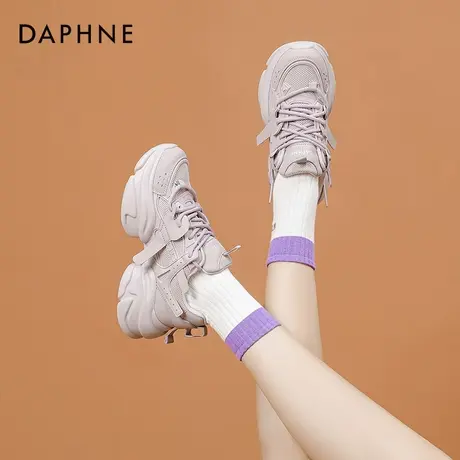 达芙妮厚底老爹鞋女款2025新款爆款春季潮百搭休闲鞋运动鞋子女鞋商品大图