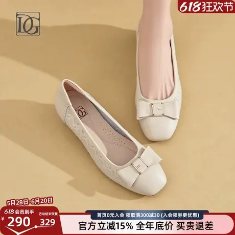 【牛皮】浅口单鞋女粗跟鞋子2025年新款春秋舒适软底软面妈妈鞋子图片