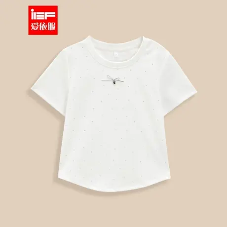 MINIIEF【爱依服童装】2025夏季新款韩系风时尚洋气女童百搭T恤图片