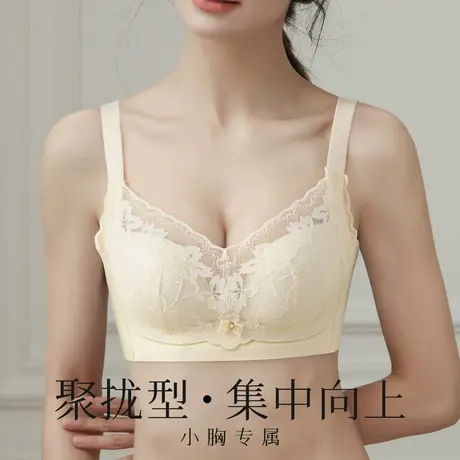 sharefun/霞黛芳小胸显大收副乳调整型内衣防走光聚拢上托文胸罩商品大图