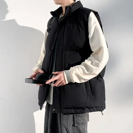 唐狮24冬季新款棉衣男装短款立领棉服背心学生加厚保暖马甲棉袄商品大图