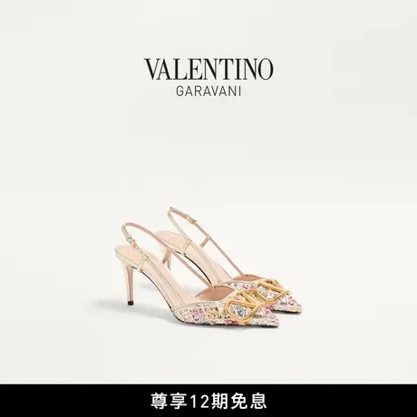 [秋冬新品]华伦天奴VALENTINO女士 VLOGO SIGNATURE 后系带高跟鞋商品大图