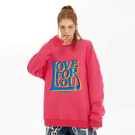 Nuthink无帽宽松潮牌薄款不一样情侣卫衣潮男女同款春季大码上衣商品大图