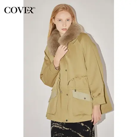 COVER冬季个性真皮工装高定抗皱派克服商品大图