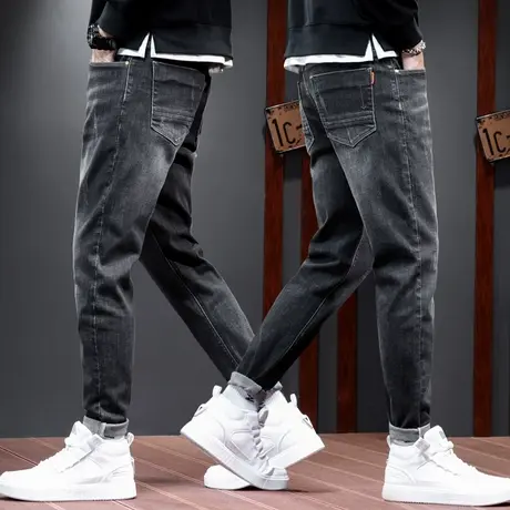 春季春秋款痞帅牛仔长裤男士直筒宽松休闲男裤子2024年新款秋冬款商品大图