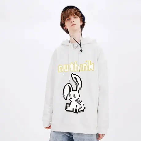 Nuthink带帽宽松过年新年春节国潮兔年本命年卫衣男潮牌大码外套商品大图