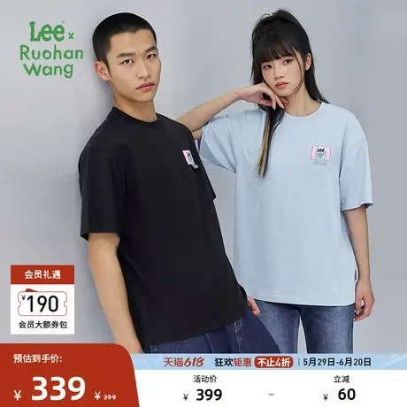 【Lee x Ruohan Wang联名系列】商场同款25春夏新舒适版男女款短T商品大图