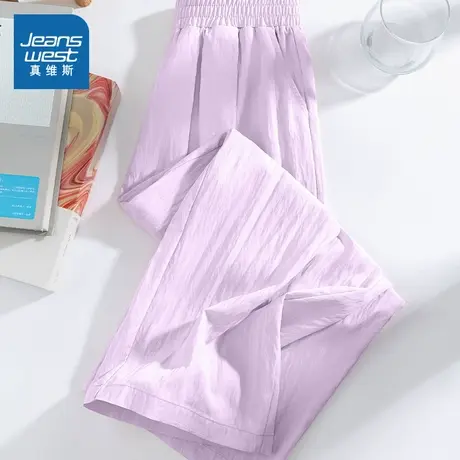 真维斯童装女童夏季裤子中大童纯色阔腿山本裤儿童夏天韩版休闲裤图片