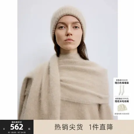 MISSCOCOON可可尼C3系列灰色帽子女弹力保暖北欧风针织帽商品大图