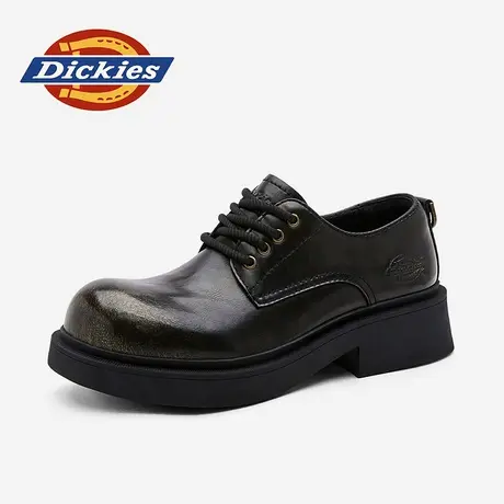 Dickies男鞋2025新款秋季男式全黑真皮皮鞋德比鞋男鞋男士休闲鞋商品大图