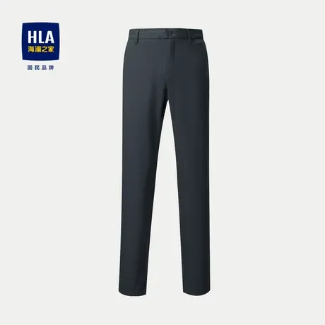 HLA/海澜之家修身休闲裤23秋季商务直筒弹力中腰时尚简约裤子男图片