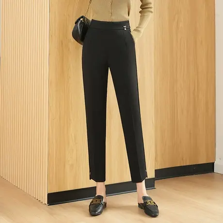 九分职业小西裤女秋季2023新款哈伦裤显瘦小个子时尚西装裤休闲裤商品大图