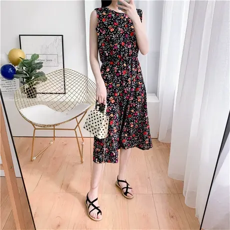 内衣女夏季三亚旅行穿搭女装吊带超仙旅游连衣裙海边度假沙滩裙子商品大图