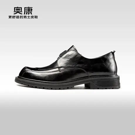 AOKANG奥康2024春季新款商务正装德比鞋男真皮防滑耐磨单鞋商品大图