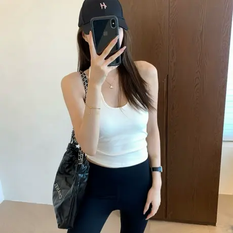 LY真维斯女装打底衫2025夏季新款时尚多巴胺吊带简约百搭背心女商品大图