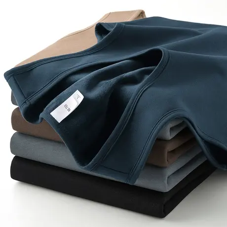 保暖背心男士冬季紧身内穿加绒加厚运动坎肩打底马甲无袖t恤健身商品大图