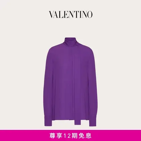 【24期免息】华伦天奴VALENTINO女士乔其纱上衣图片