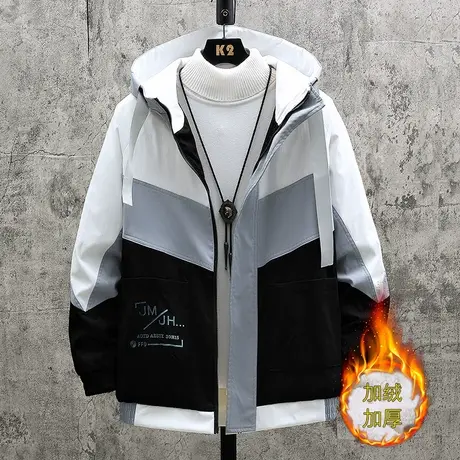 男款冬季新款爆款冬季加绒加厚夹克男冬装棉衣外套外衣上衣服商品大图