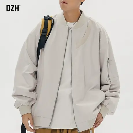 男士美式棒球服外套男春秋款潮高级感2024年新款休闲飞行夹克秋款商品大图