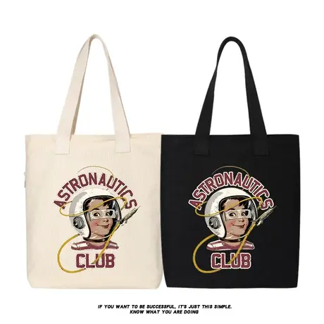 秀洛星际牛仔宇航员周边帆布包单肩斜挎手提包购物袋托特包大容量商品大图