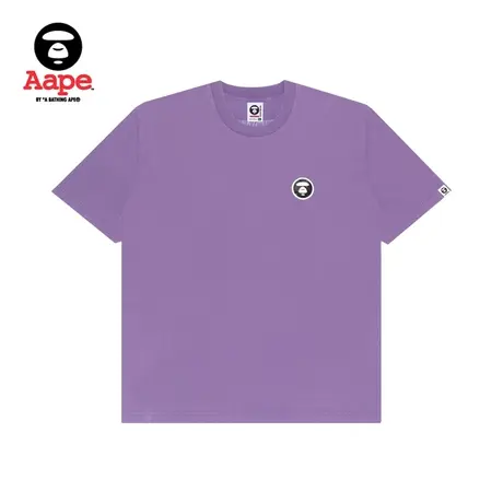 Aape男装春夏迷彩猿颜胶质徽章字母刺绣潮流短袖T恤0771XXG商品大图