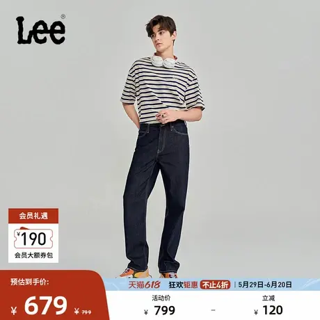Lee商场同款春夏753舒适直筒清水洗男牛仔裤潮流休闲LMB1017536VG图片