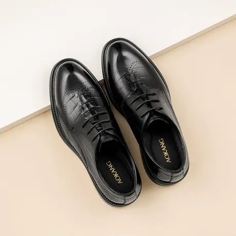 奥康男鞋2026春季新款男士商务皮鞋真皮百搭舒适软底正装皮鞋男商品大图