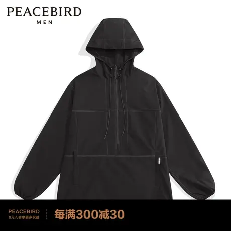 太平鸟男装秋新款半拉链茄克户外休闲夹克B1BCC1408图片