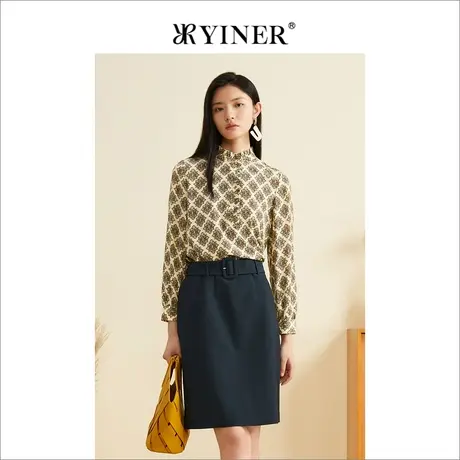 YINER音儿专柜女装2022秋季新款衬衫商品大图